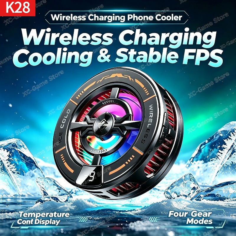 Phone Accessories For Android - K28 Magnetic Semiconductor Phone Cooler with
