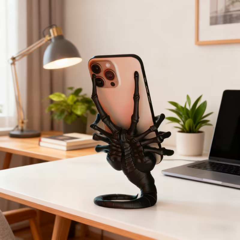 Phone Accessories Toys - Creative Alien Facehugger Phone Stand, Alien