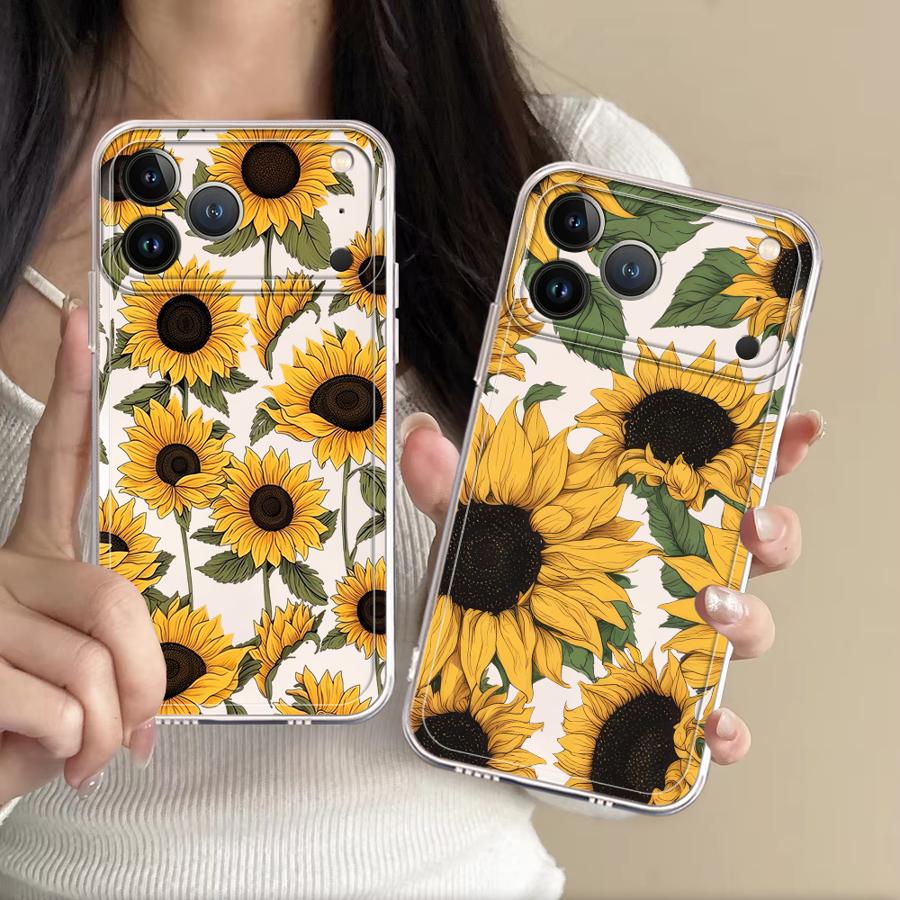 Phone Accessories To Sell - Cute Sunflower Pattern Case for Apple