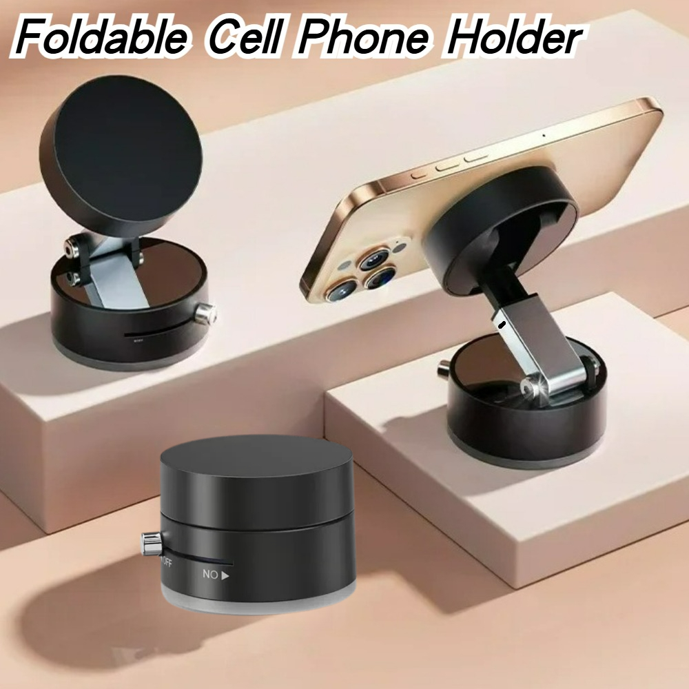 Car Mount Phone - High Performance Magnetic Vacuum Holder Foldable