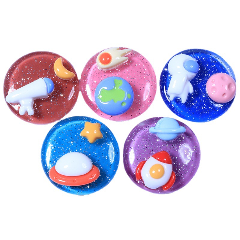 Phone Accessories Wholesale Suppliers - 10pcs Resin Universe Space Cabochons Flatback