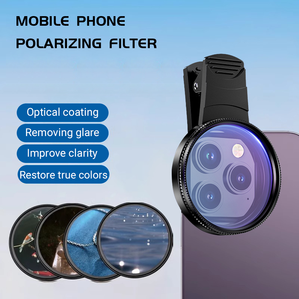 Phone Accessories For Content Creators - 52mm Clip-On Smartphone Camera Filter Kit