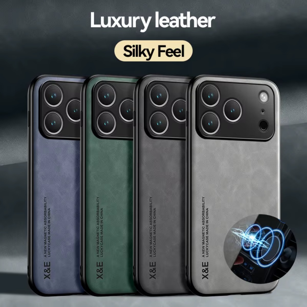 Car Mount Phone - Leather Phone Case for APPLE IPhone