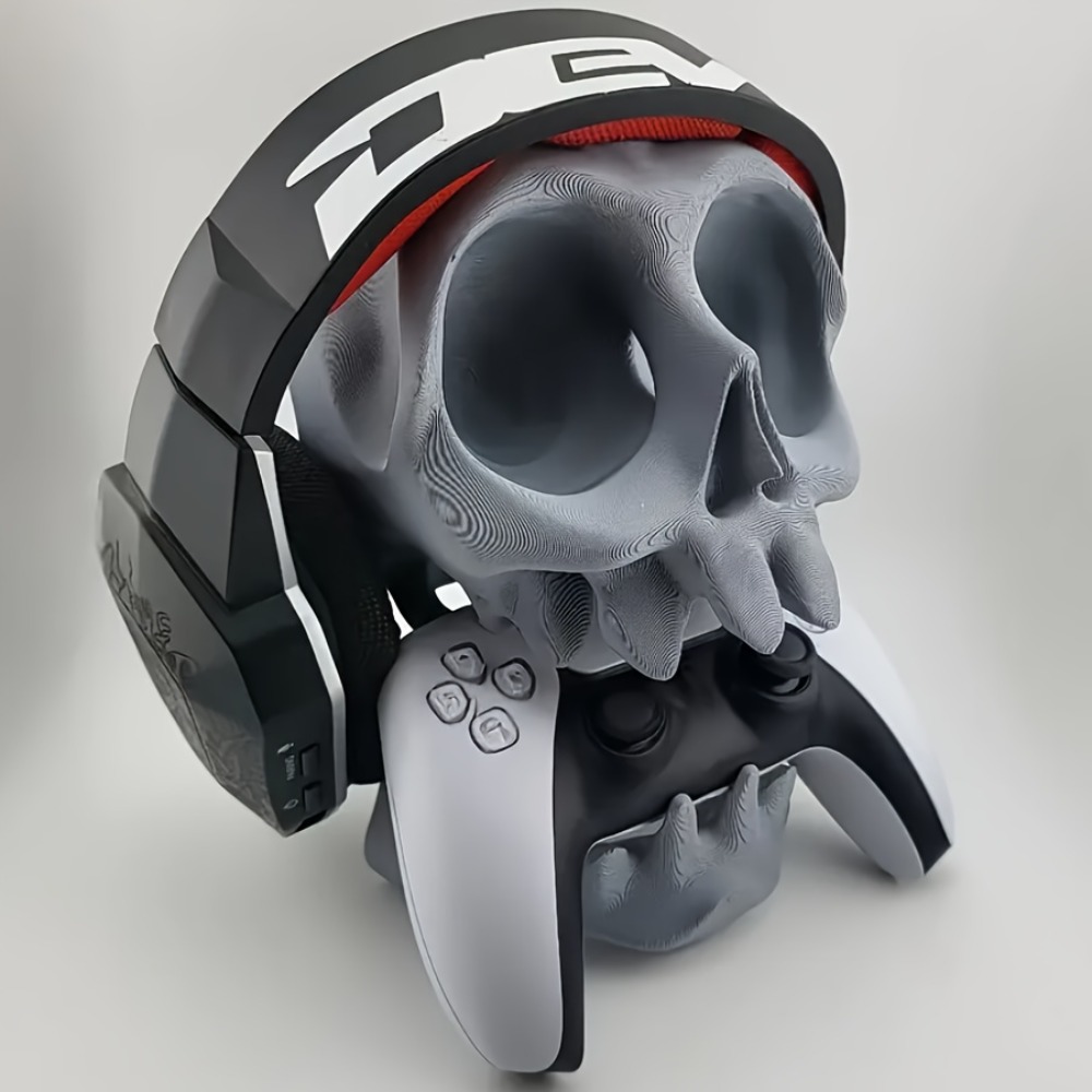 Gaming Controller Phone - Skull Shaped Controller Stand Headphone Holder