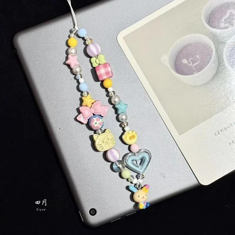Phone Accessories Toys - Cartoon Usahana Colorful Beading Phone Charm