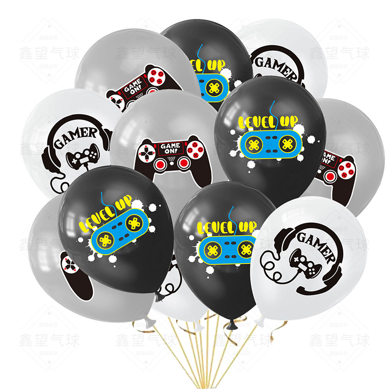 Gaming Controller Phone - 10/30Pcs Black White Play Game Balloons
