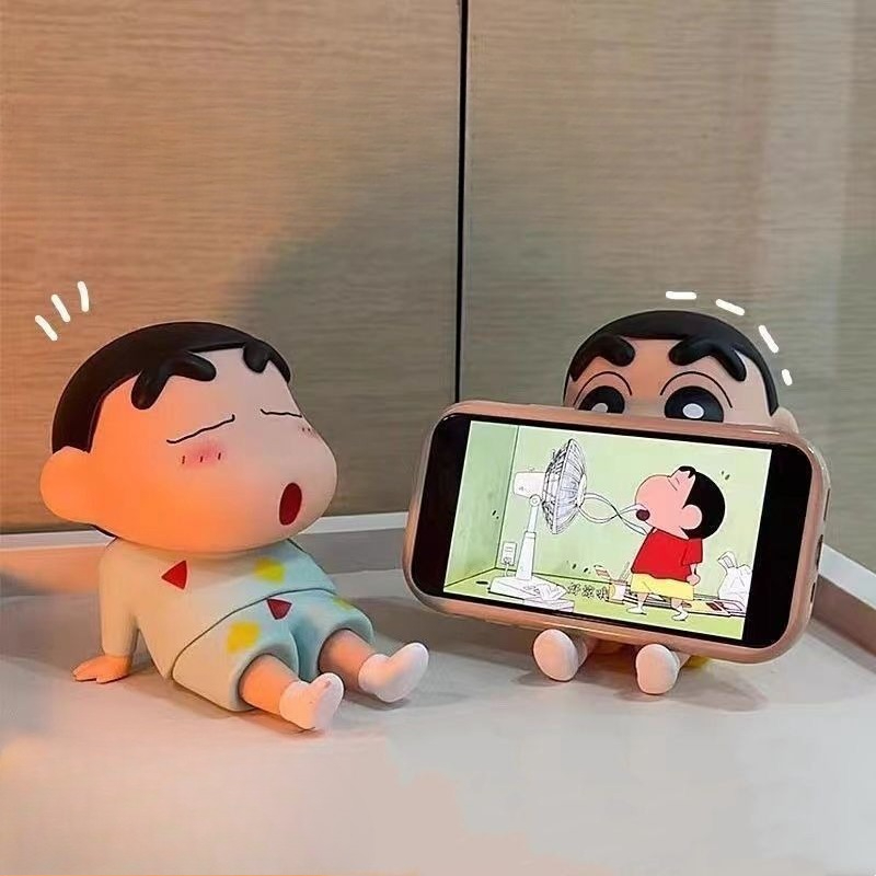 Phone Accessories Toys - Crayon Shin-chan Japanese anime phone holder,