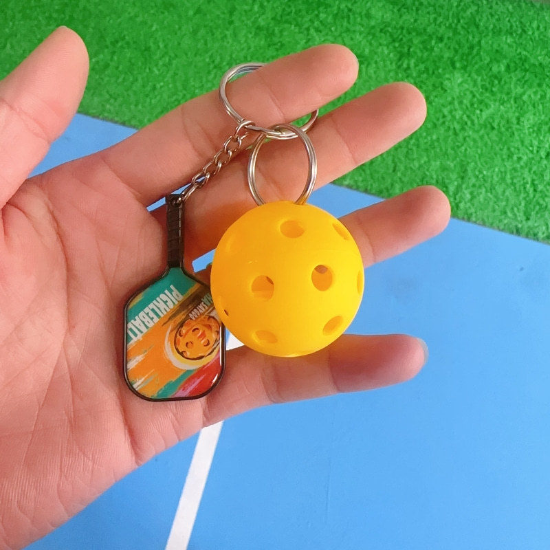 Phone Accessories Toys - Mini Pickleball Pendant, Mini Paddle Accessory,