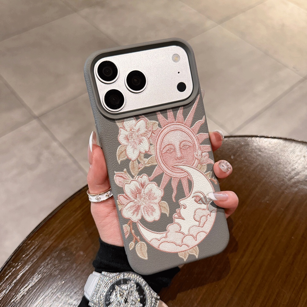 Embroidered Sun Moon Phone Cas - đánh giá và giá Phone Accessories To Sell