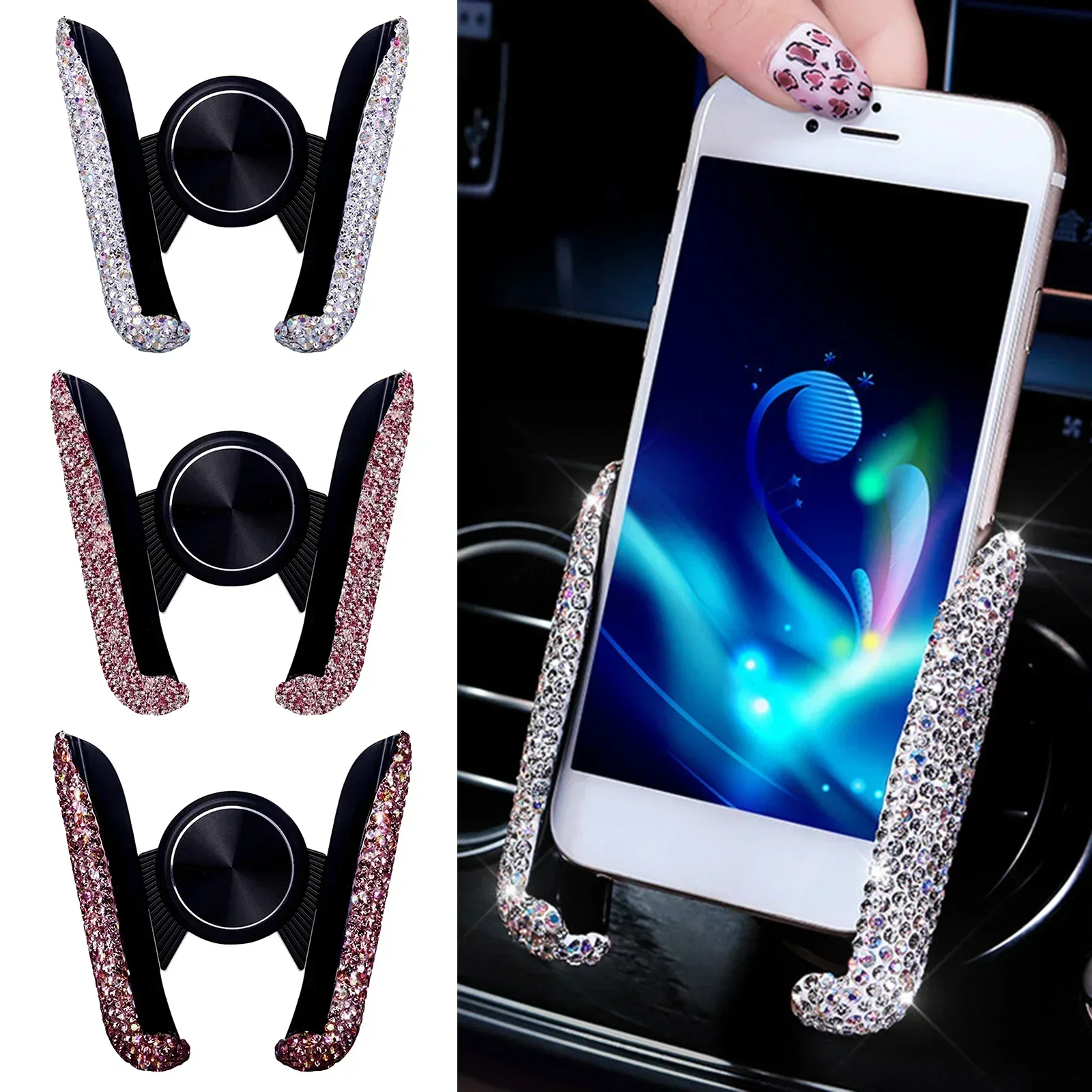 NEW Car Phone Holder Diamond C - đánh giá và giá Phone Accessories For Android