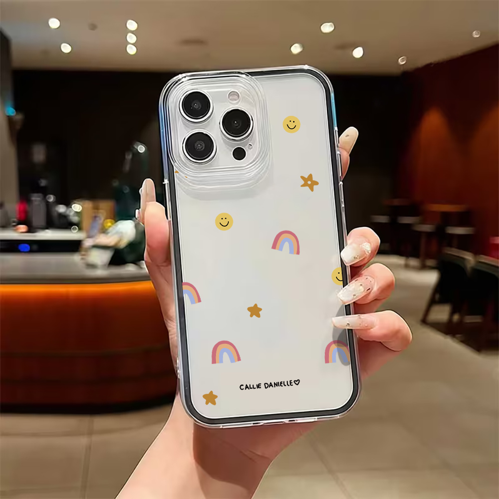 Cute Rainbow Clear Phone Case  - đánh giá và giá Phone Accessories To Sell