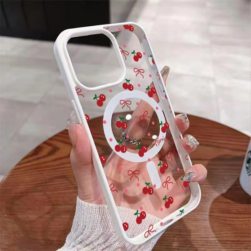 Red Cherry Printed Magnetic Ph - đánh giá và giá Phone Accessories To Sell