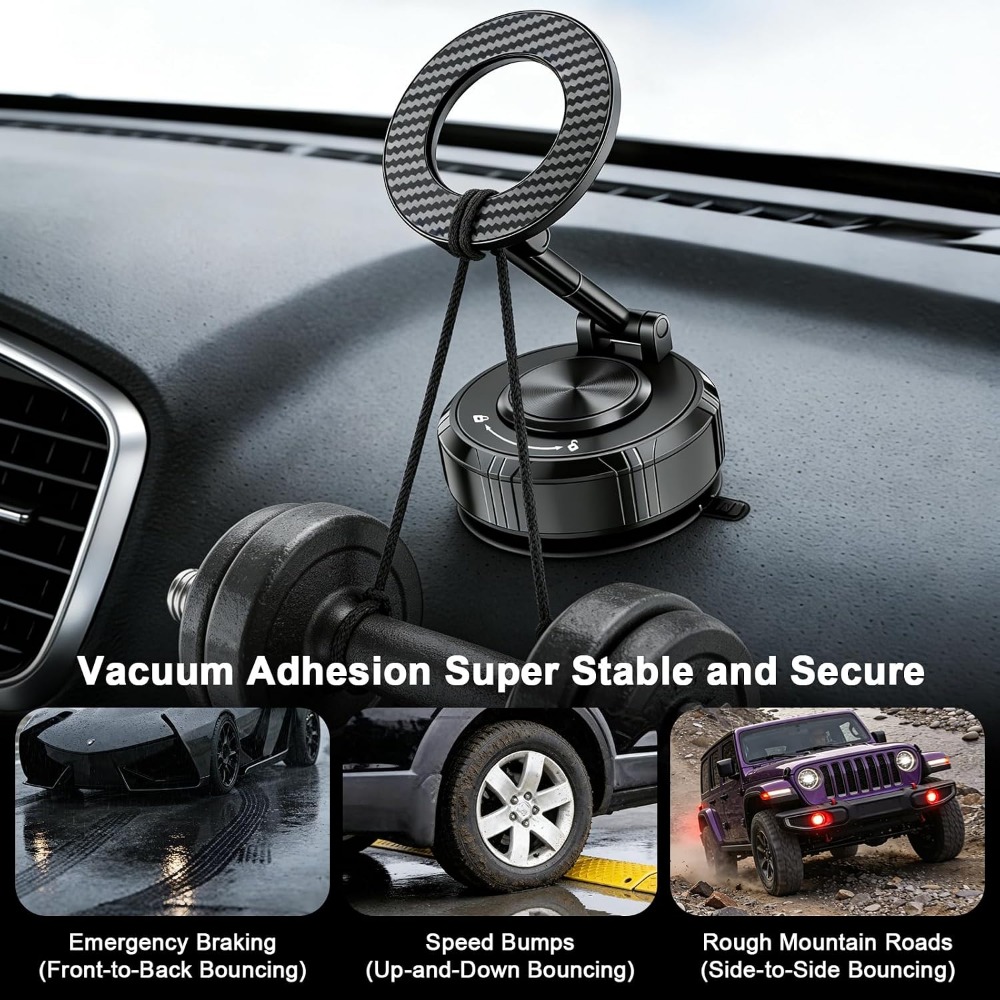 360° Adjustable Vacuum Suction - đánh giá và giá Car Mount Phone