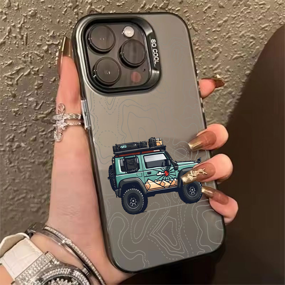 Simple Car Pattern Phone Case  - đánh giá và giá Phone Accessories To Sell
