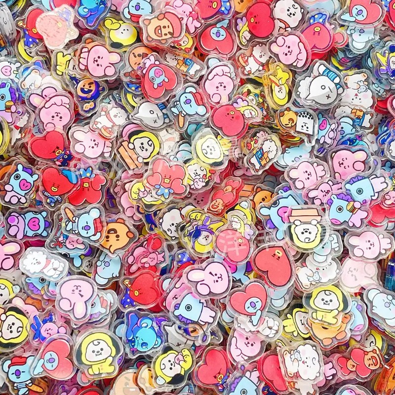 60PCS 2CM Kawaii BT21 Acrylic  - đánh giá và giá Phone Accessories Toys