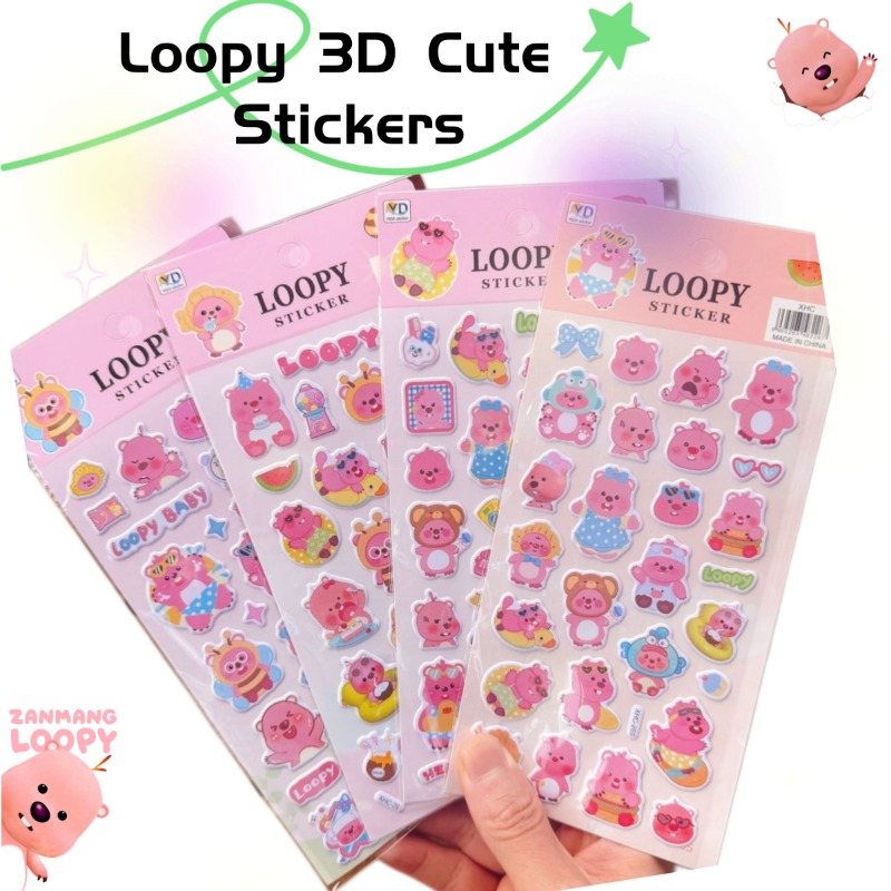 New Pororo Anime Cute Loopy 3D - đánh giá và giá Phone Accessories Pouch