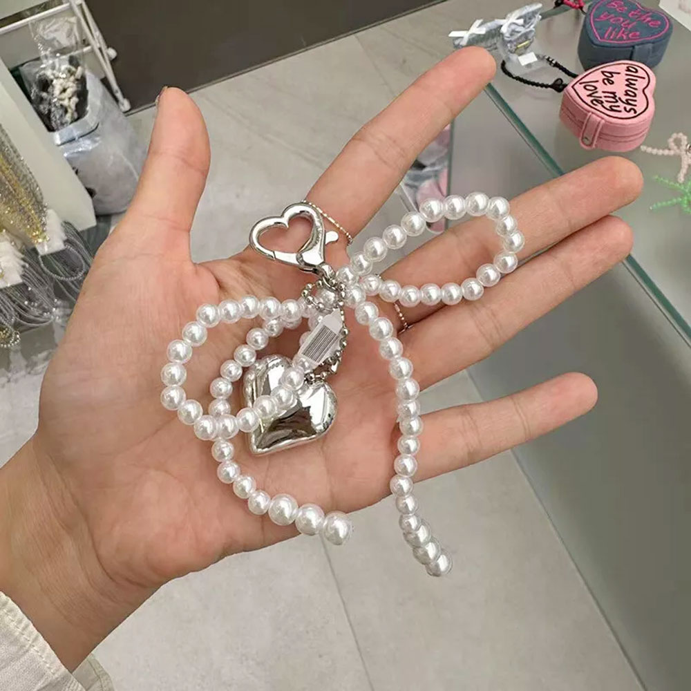 Korean Cute Bow Pearl Phone Pe - đánh giá và giá Phone Accessories For Android